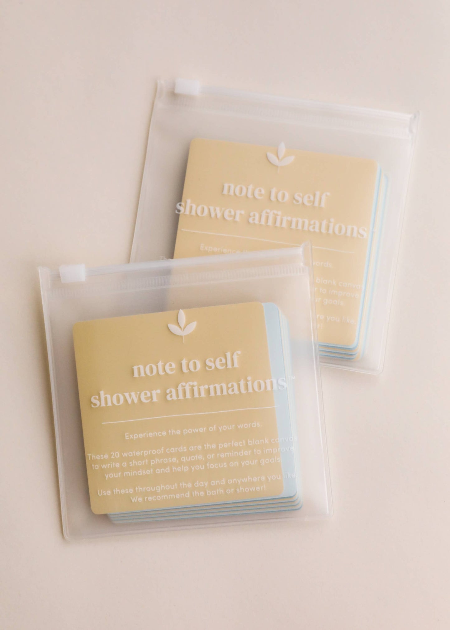 Shower Affirmation™ Display Cards - Note to Self