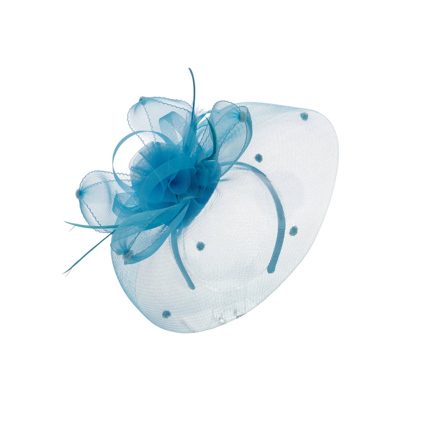 Crinoline Feather Fascinator Cocktail Headband