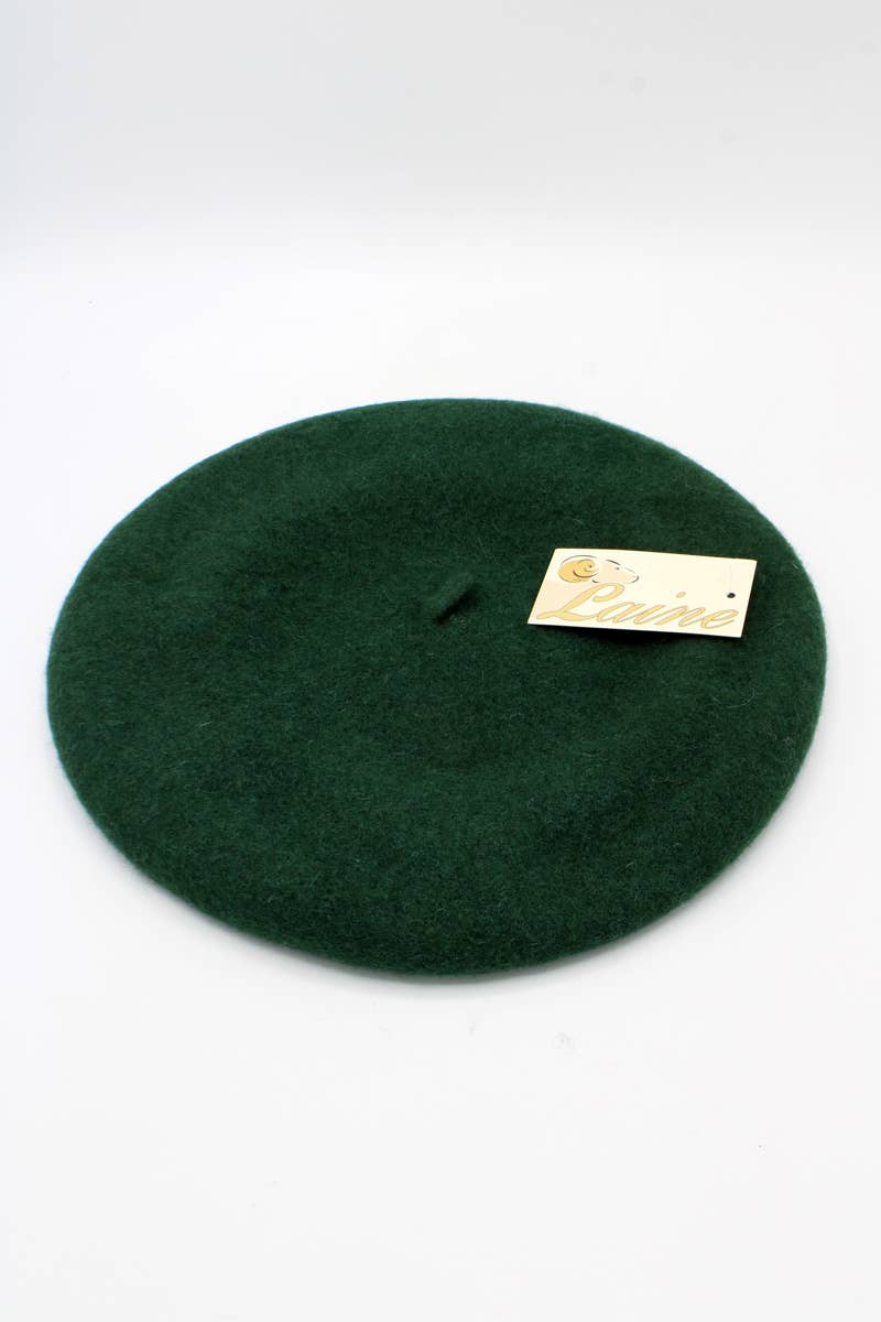 Classic beret in pure wool