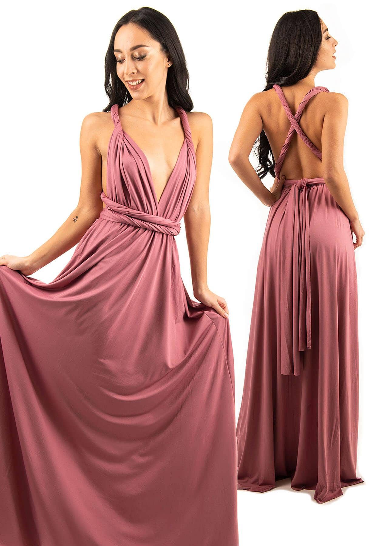 INFINITY DRESS Dusty Rose