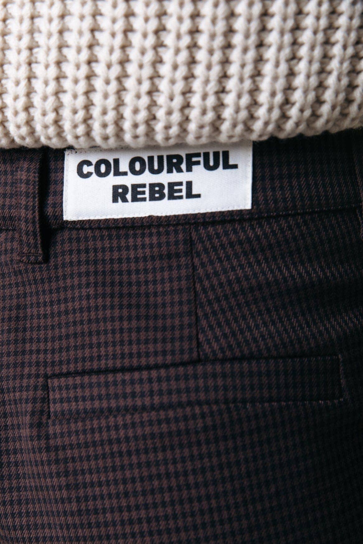 Colourful Rus Straight Pants | Dark brown