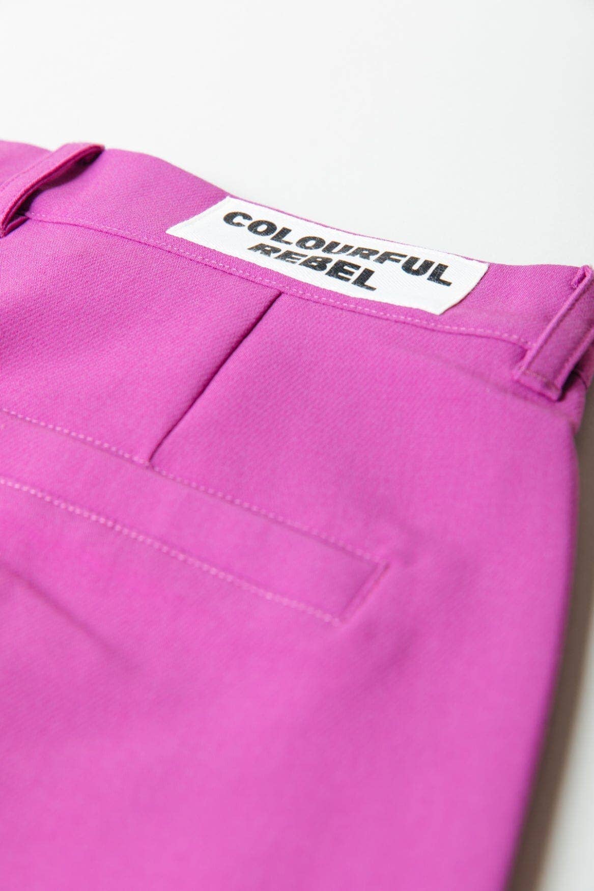 Colourful Rus Straight Pants | Violet Pink