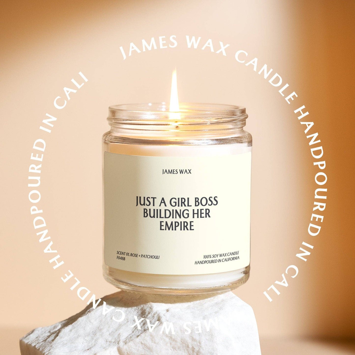 James Girl Boss Gift Just A Girl Boss Building Her Empire Candle Cheer Up Gift Entrepreneurial F048B