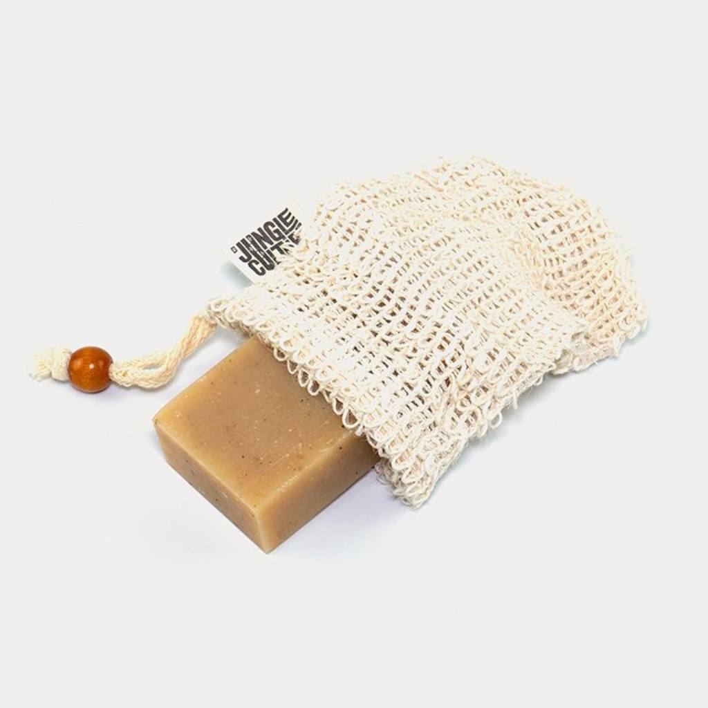 Jungle Soap Bag - Sisal | Natural Fibre Mesh Soap Pouch Sack