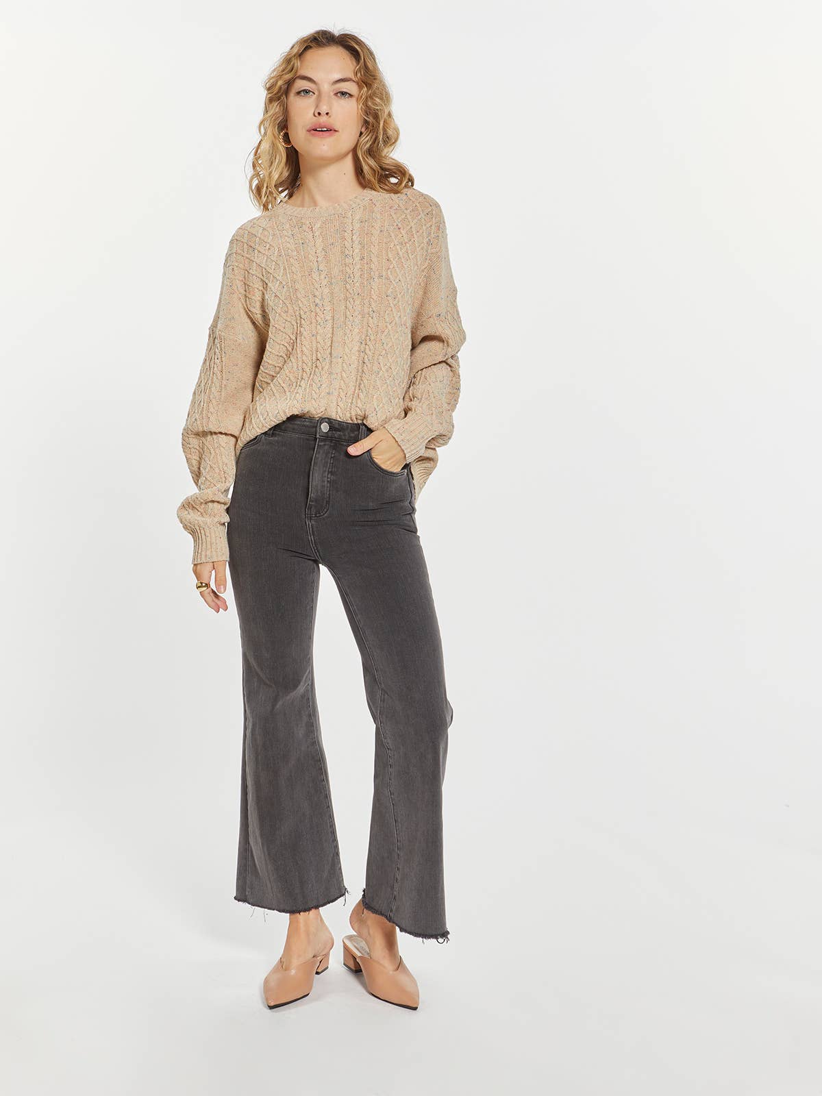 Weekend Crew Neck Knit Sweater - Mia Sweater