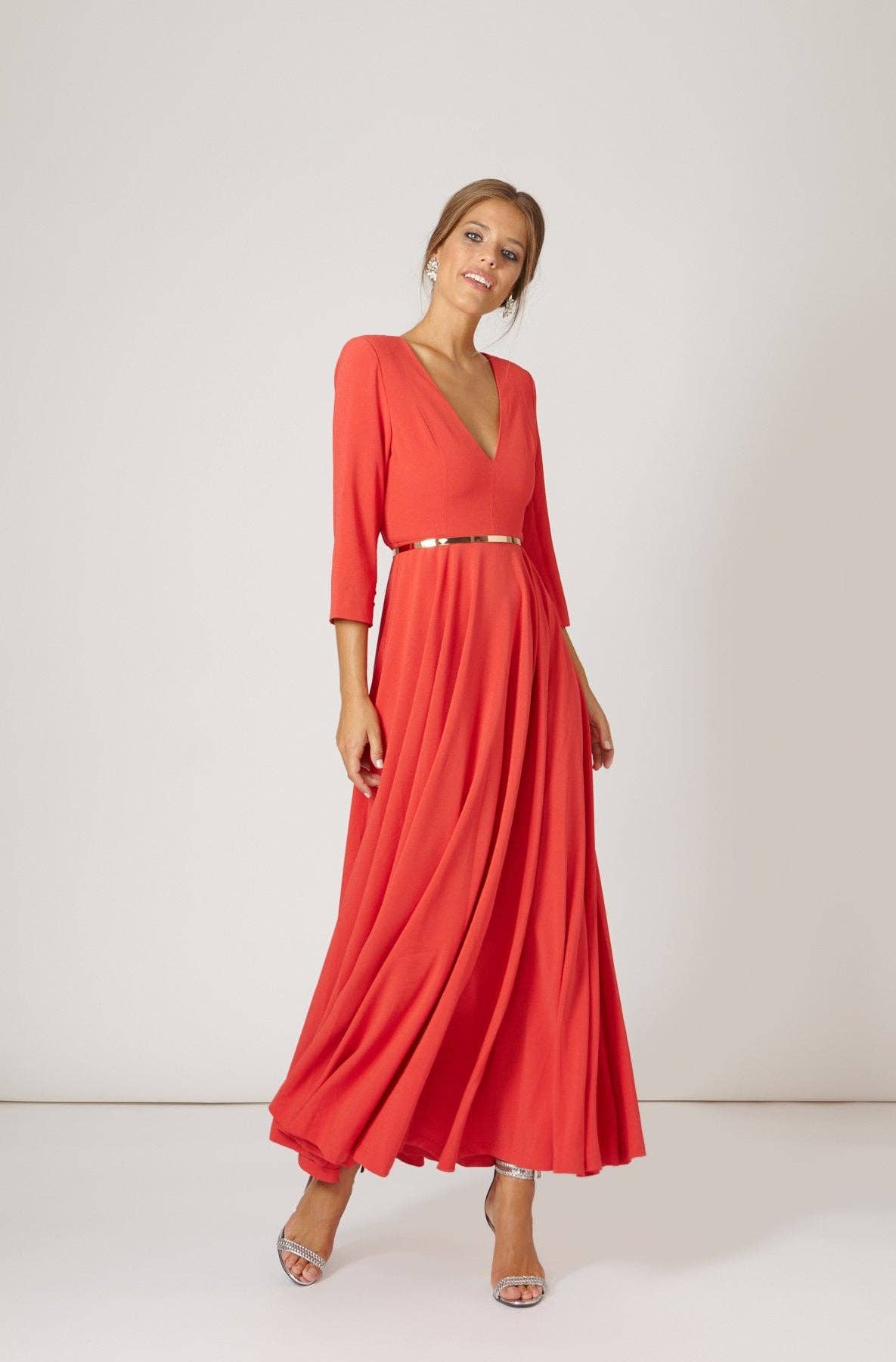 Bruna Fifi Dress Coral Red · Iconics ·