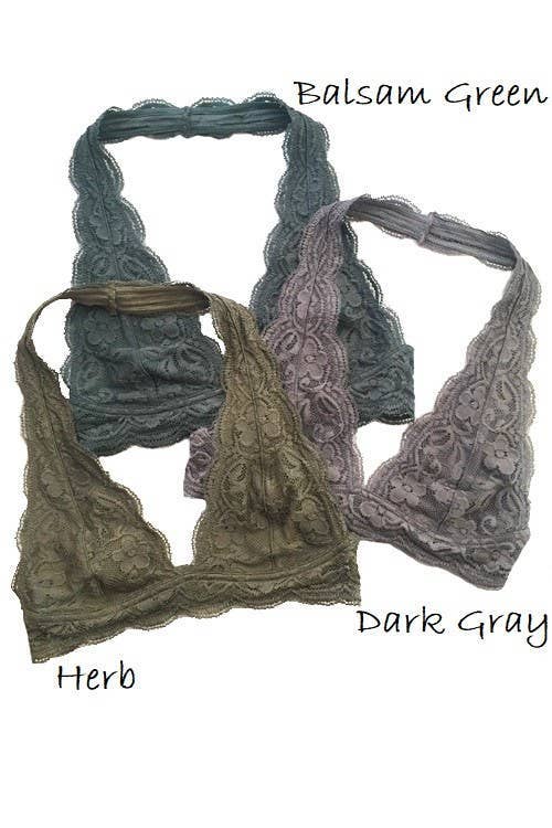 Anamone Lace Halter Bralette