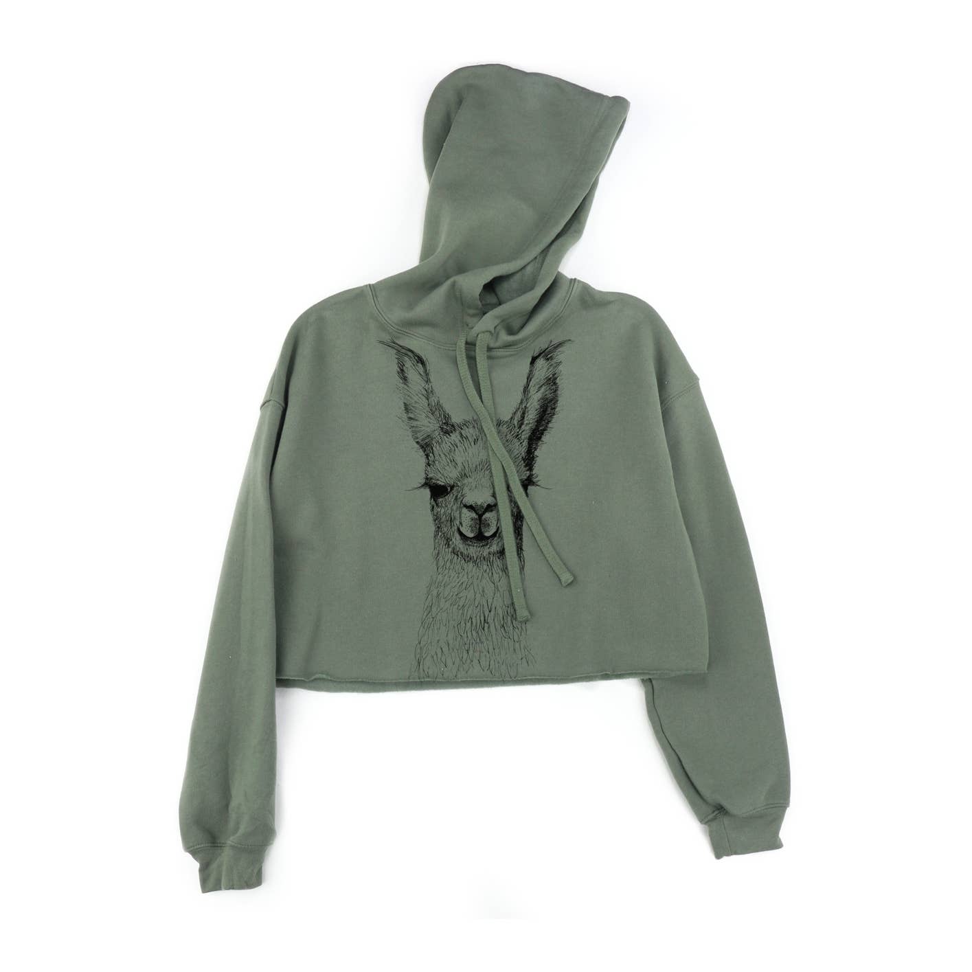 Supermaggie Llama Mandy Crop Hoodie
