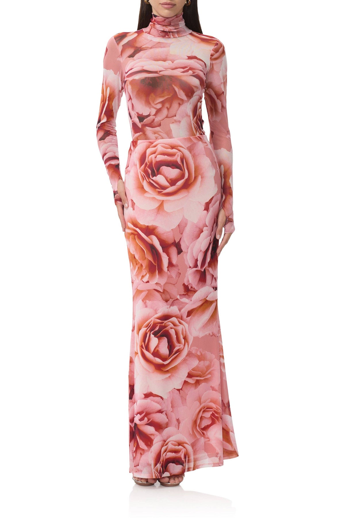 AFRM Zadie Top - Peach Roses