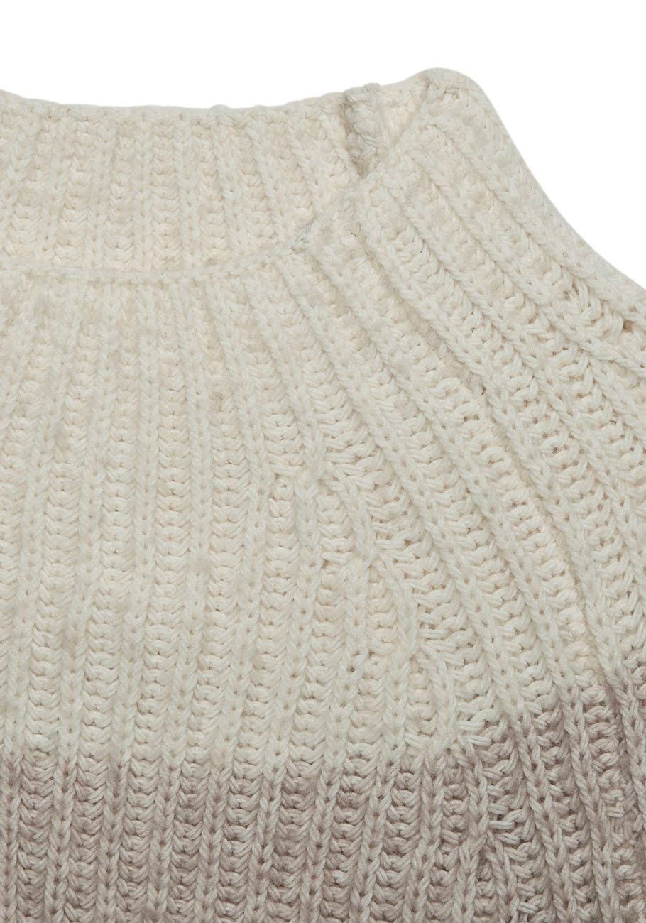 LASCANA Women's Mock Neck Color Block Sweater