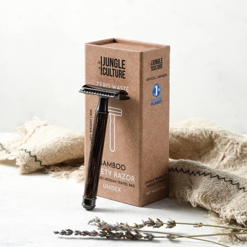 Jungle Bamboo Safety Razor + Stand