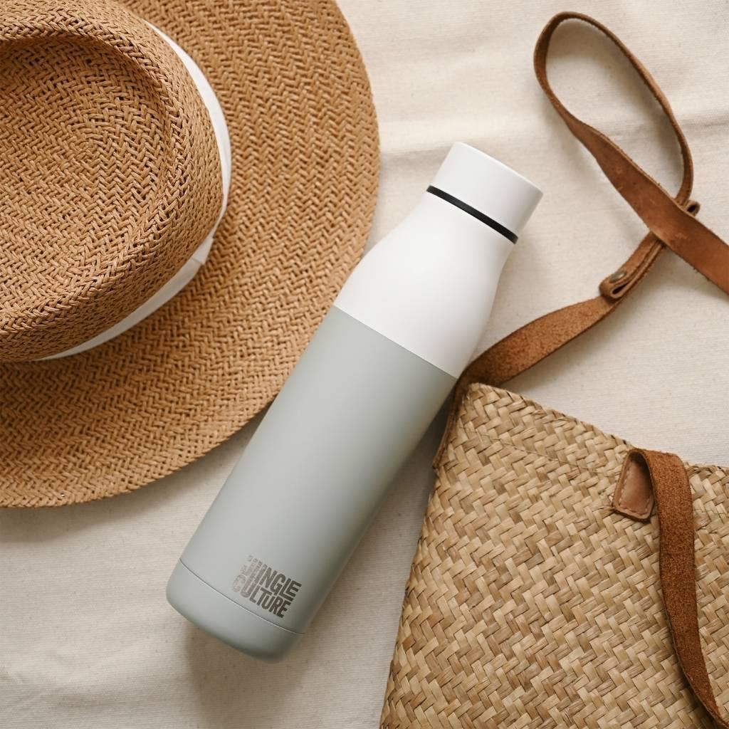 Jungle Reusable Stainless Steel Metal Water Bottles - 650ml