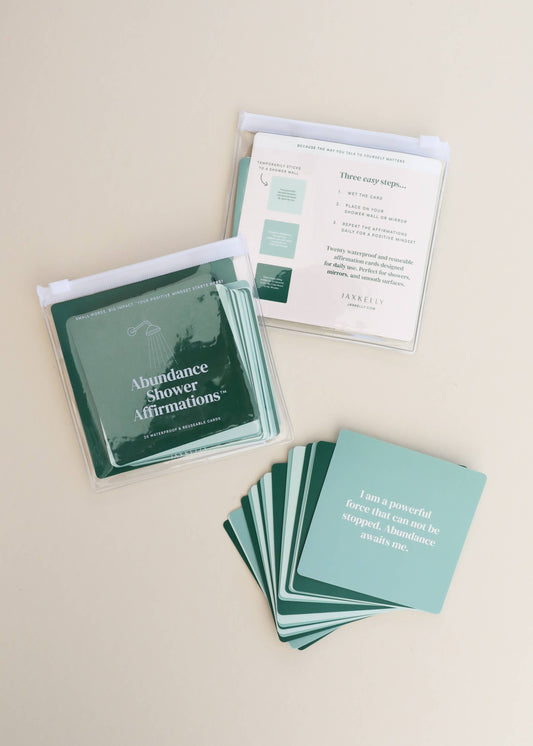 JAX Shower Affirmation™ Display Cards - Abundance