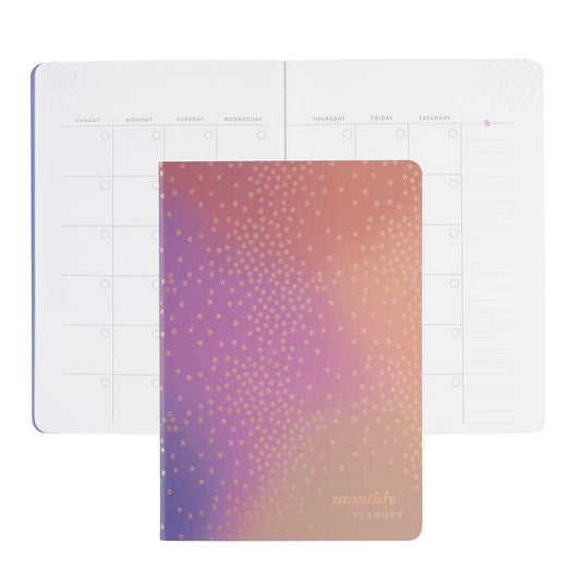 Erin Condren Undated 12M Monthly Petite Planner - Canvas/Asterisk