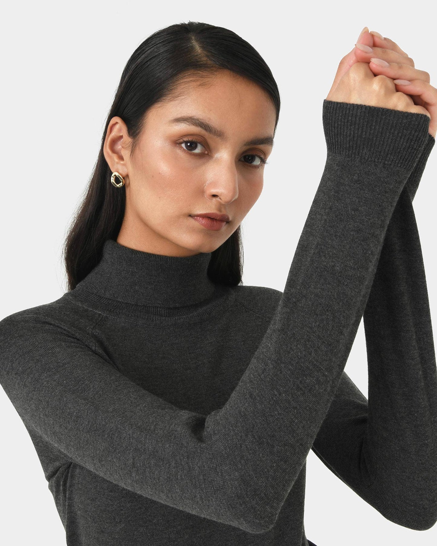 Forcast Women's Clarisse Turtleneck Sweater Jumper