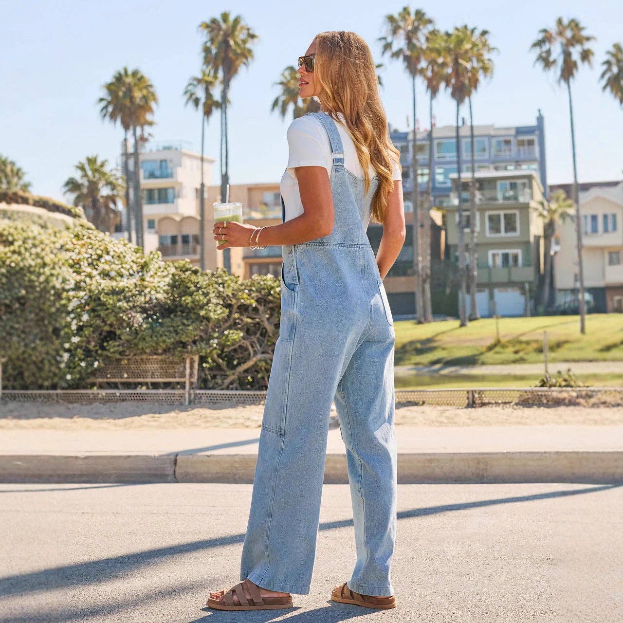 Trendy Casual Wide-Leg Denim Overalls for Women
