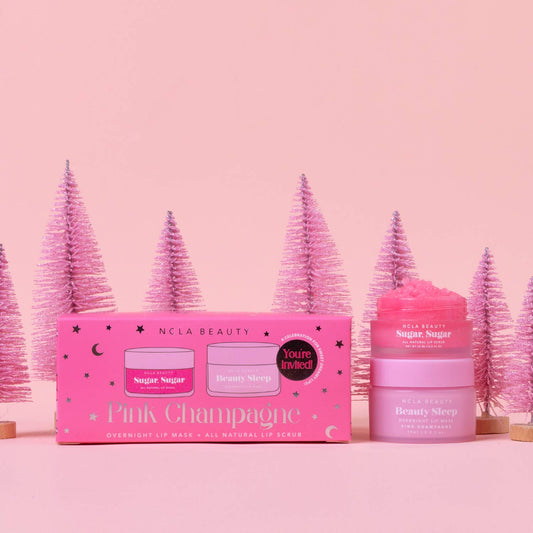 NCLA Slumber Party Lip Treatment Gift Set - Pink Champagne