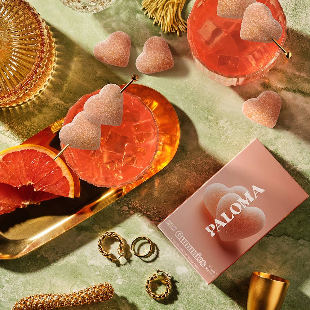 Vesper Paloma Heart Gummies, Chewy Candies, Alcohol-Free