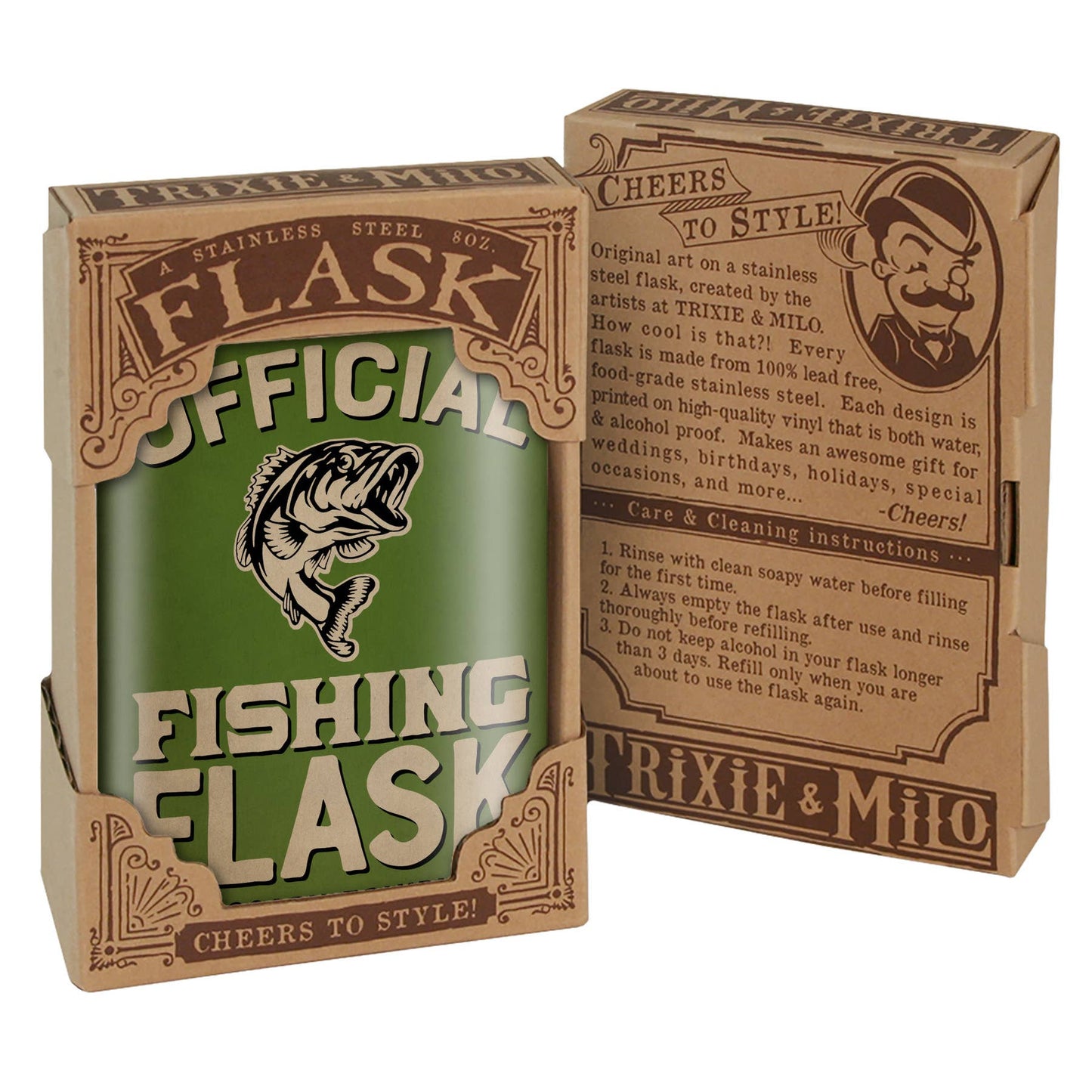 Trixie & Milo Official Fishing Flask