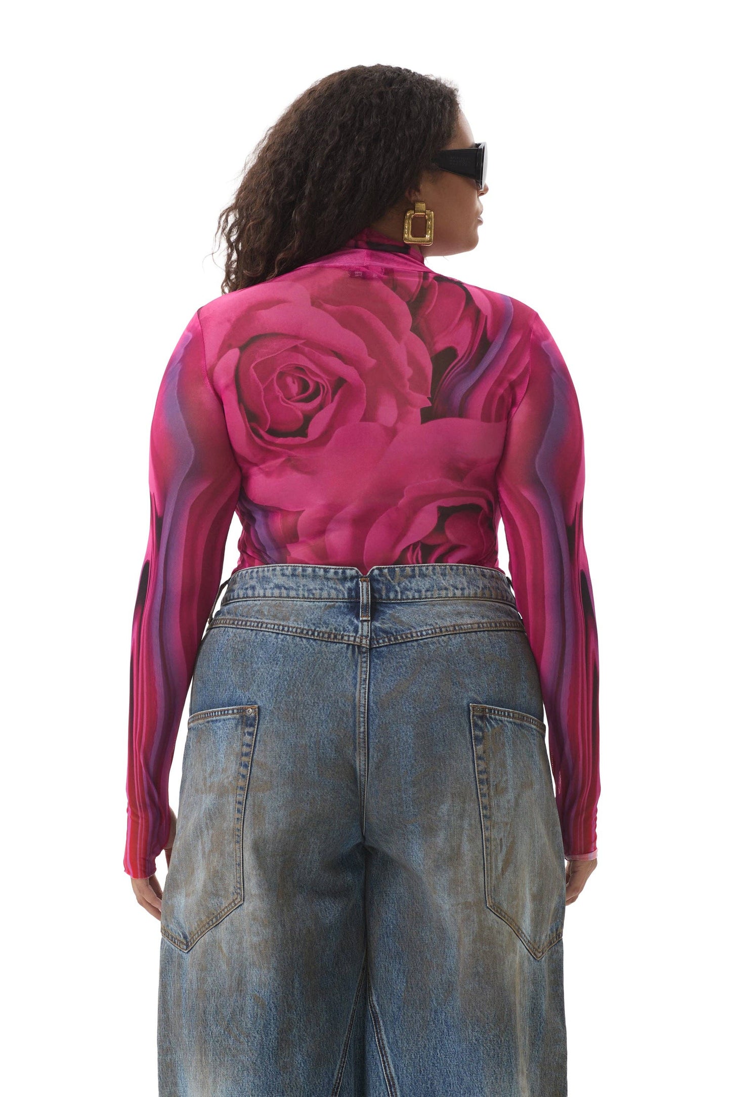 AFRM Zadie Top - Fuchsia Rose