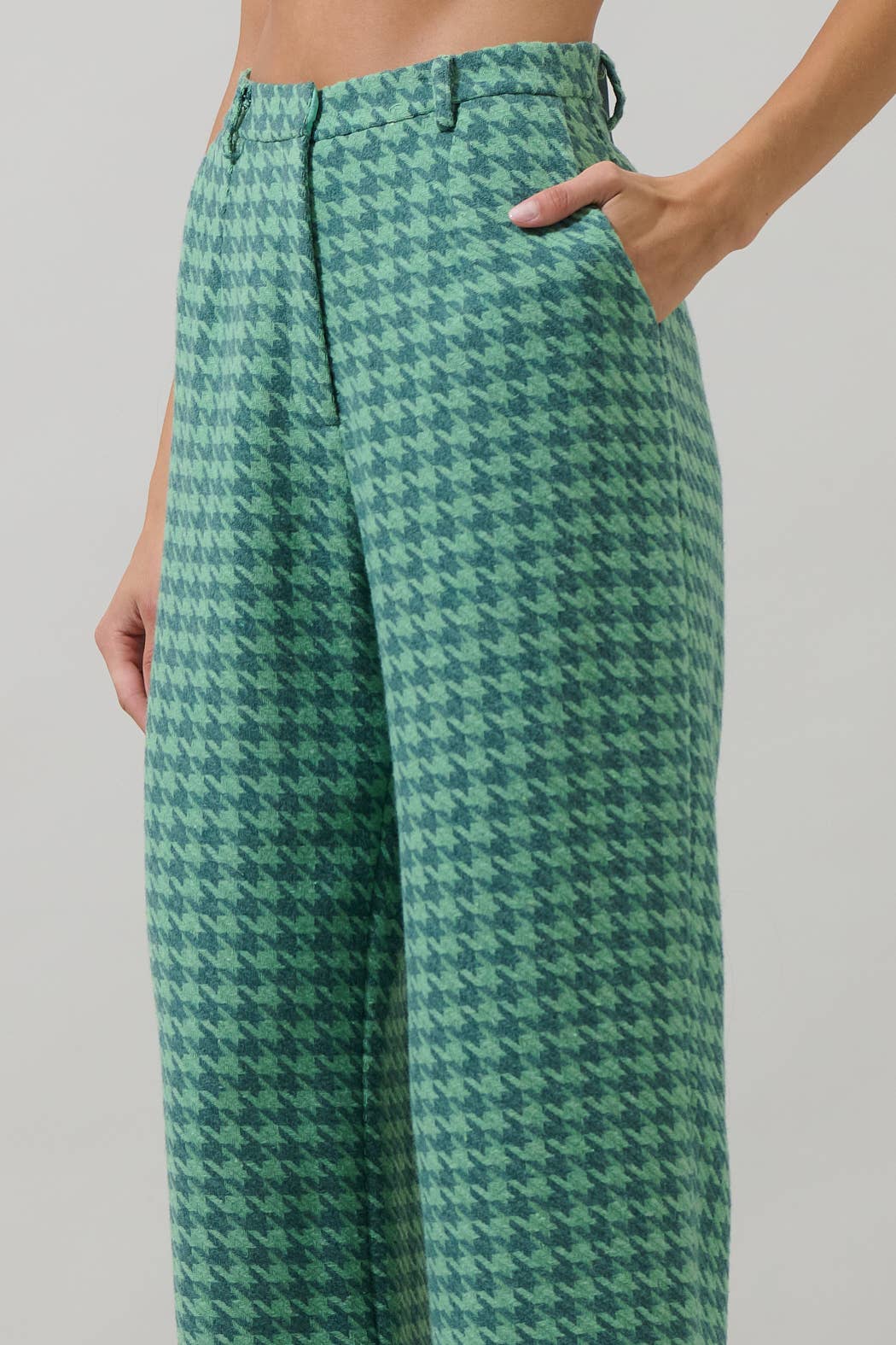 Sugarlips Levana Houndstooth Noemy Pleated Pants