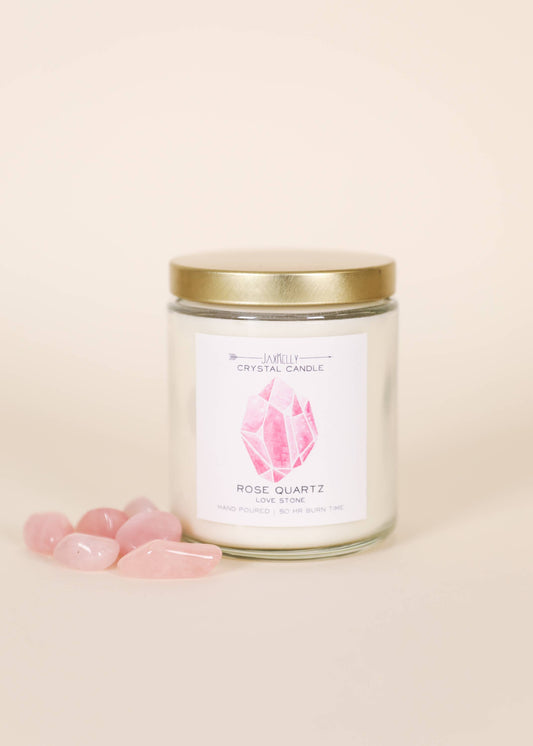 jax Crystal Candles - Rose Quartz
