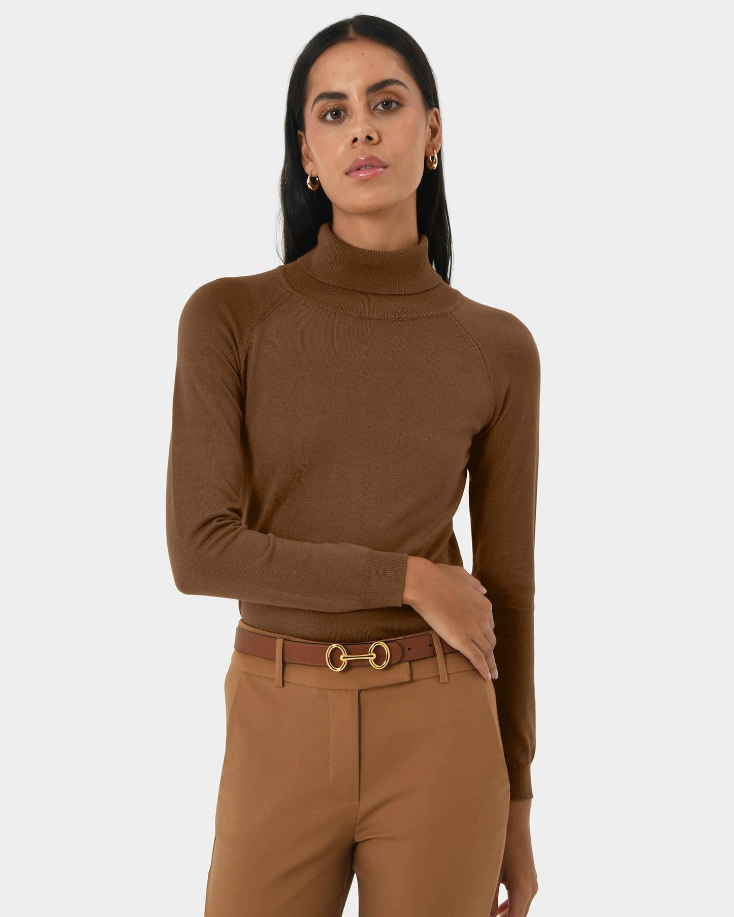 Forcast Women's Clarisse Turtleneck Sweater Jumper