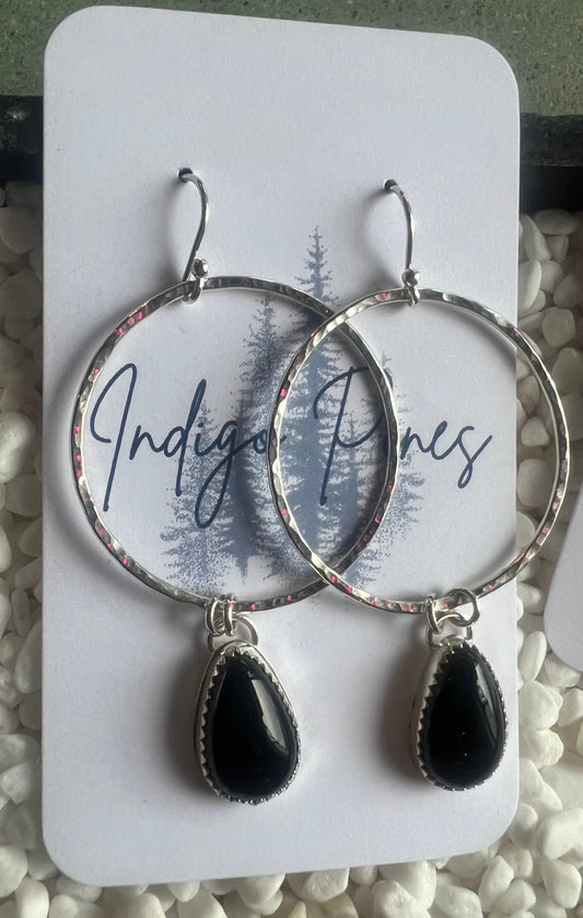 Indigo Pines Onyx Earings