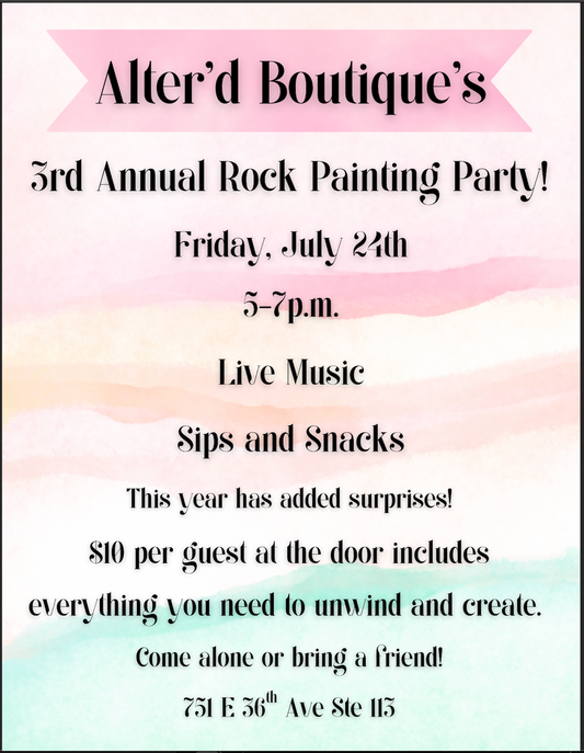 2026 3rd Annual Rock Painting Party
