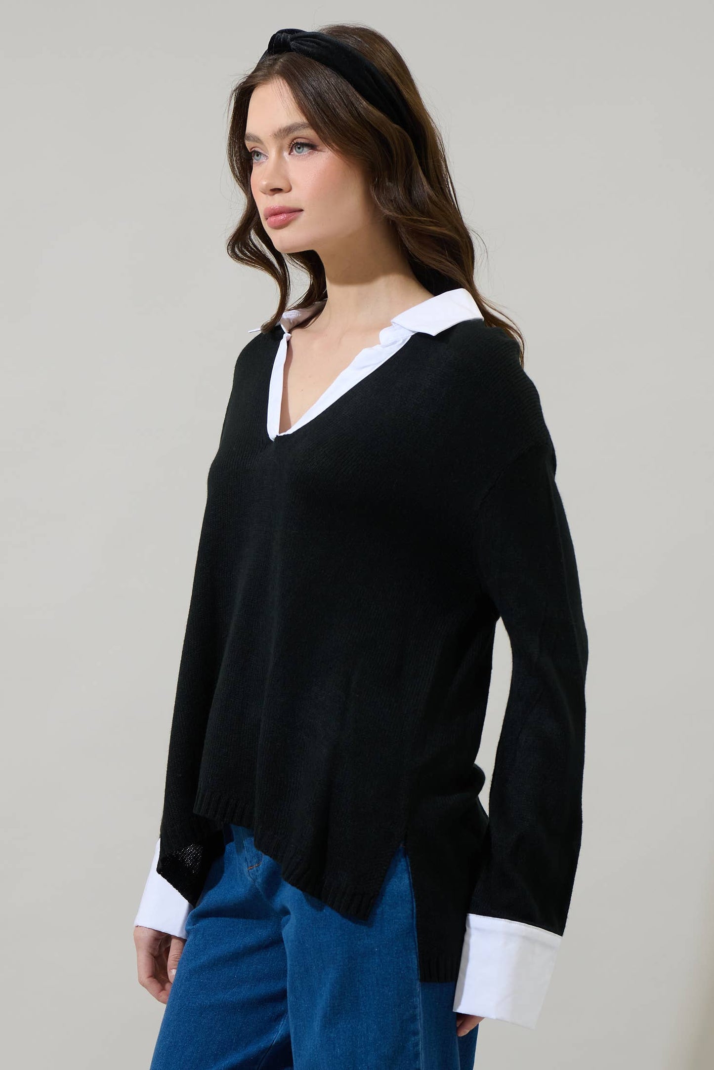 Sugar Bristol Collared Sweater Shirt