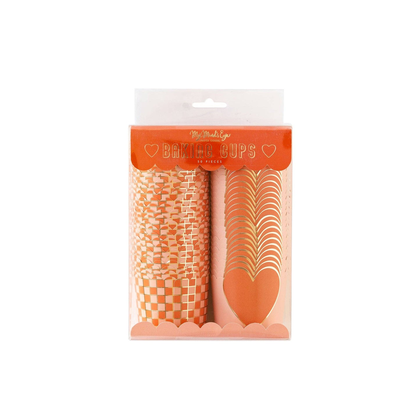 Minds Eye - Gold Foil Check Baking Cups (50 pcs)