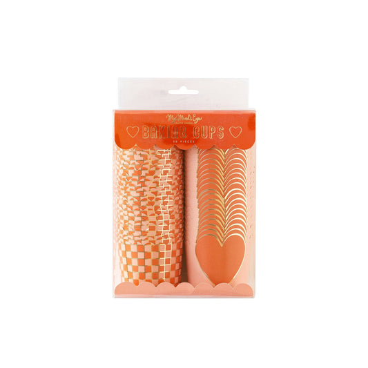 Minds Eye - Gold Foil Check Baking Cups (50 pcs)
