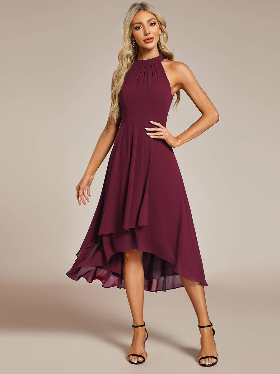 Ever Pretty Midi Lining Length fold stream Empire Waist Dresses