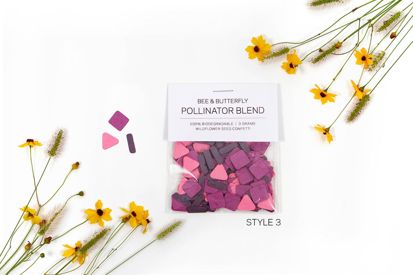 Studio 82 Die Cut Wildflower Seed Confetti multi colors