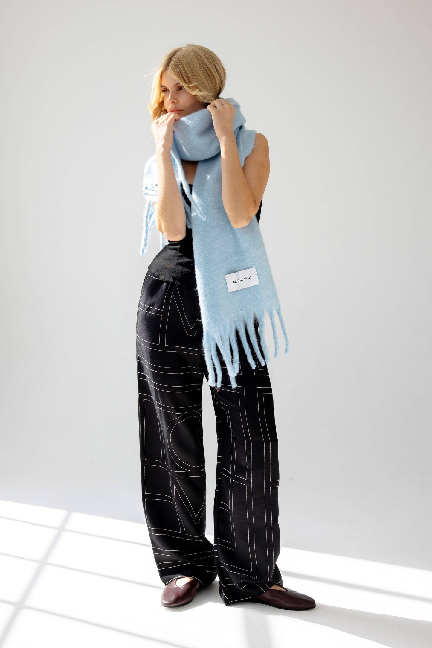 The Stockholm Scarf - 100% Recycled - Glacier Blue - AW24