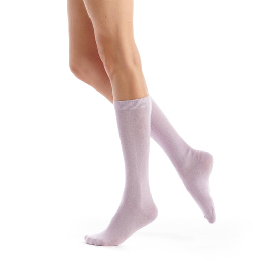 Bougainvillean Cashmere Plain Knee Socks