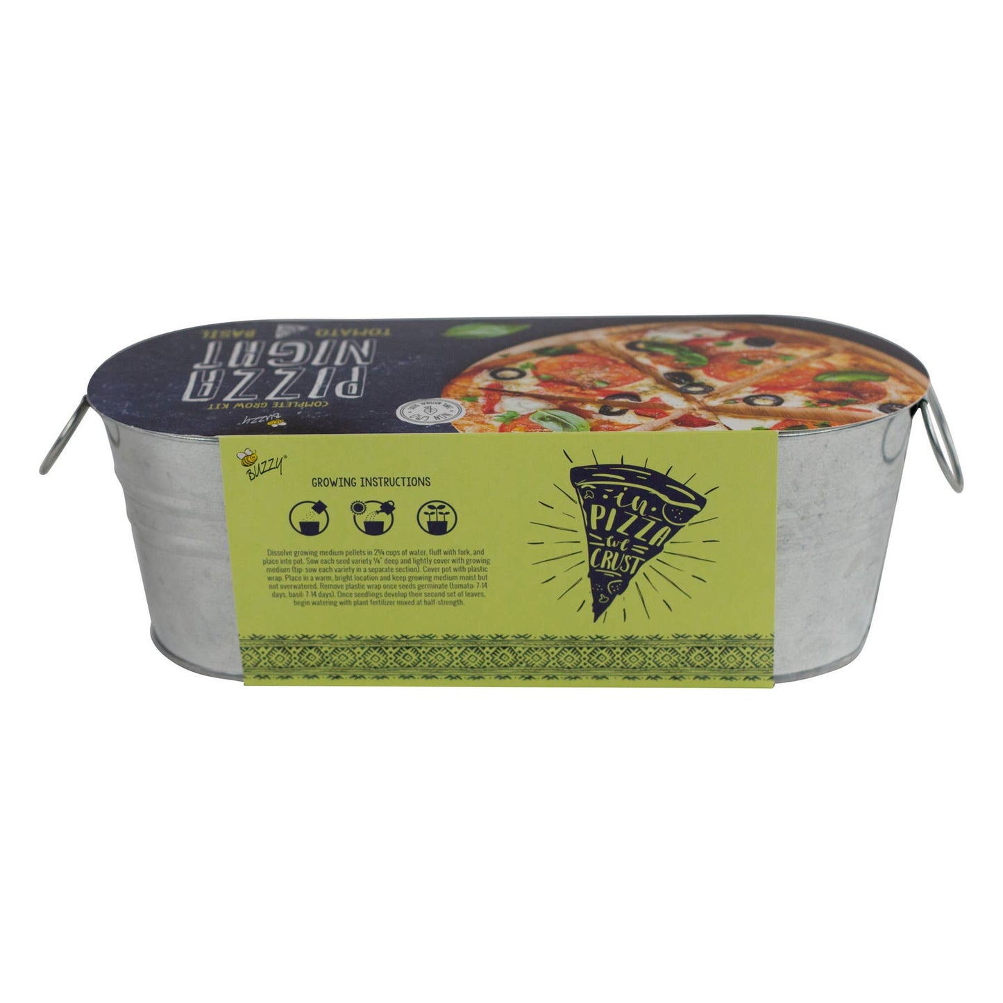 Buzzy Pizza Night Grow Kit | Windowsill Herb Kit | Organic Herbs
