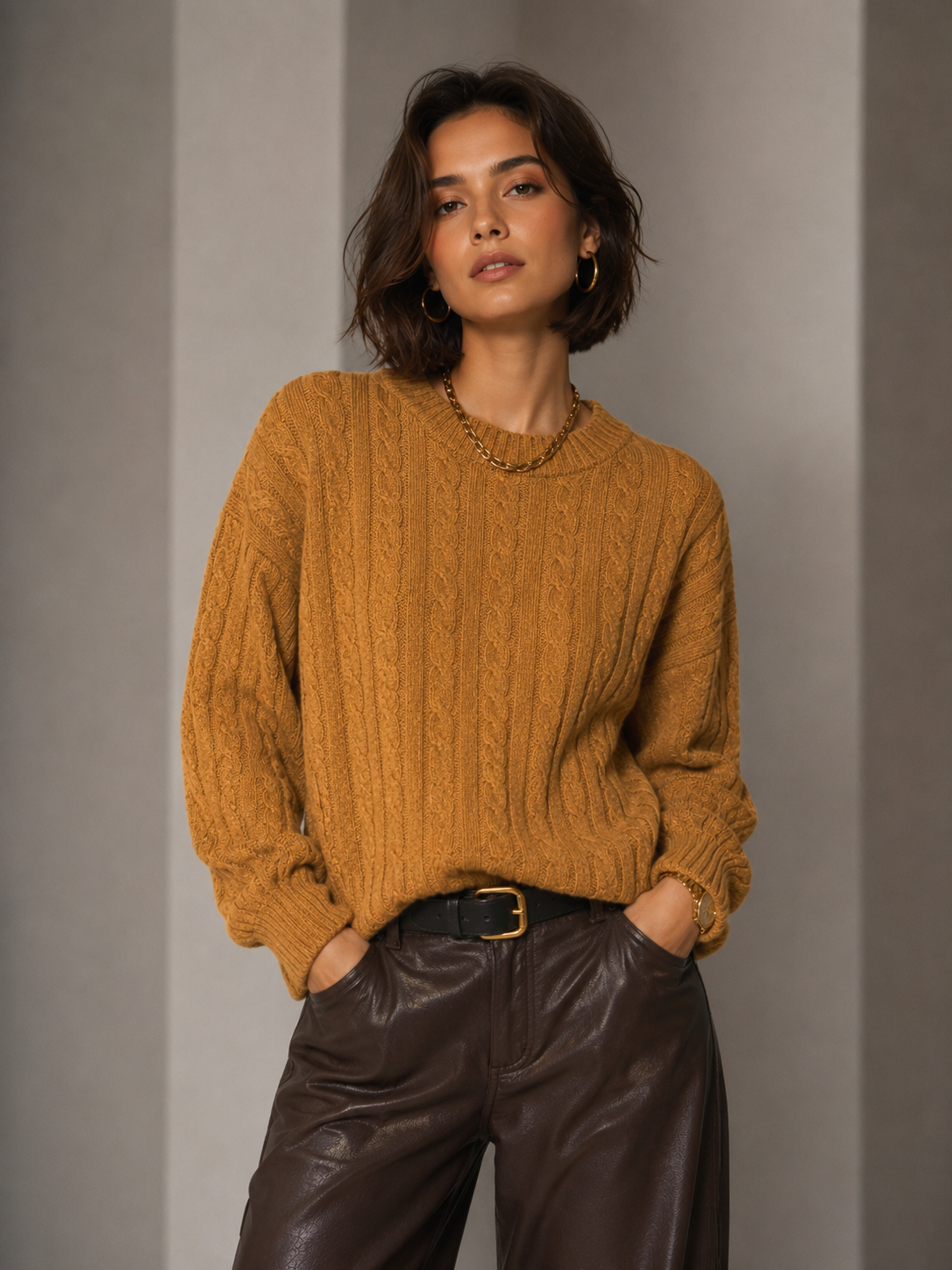 Signature Cable Knit Sweater