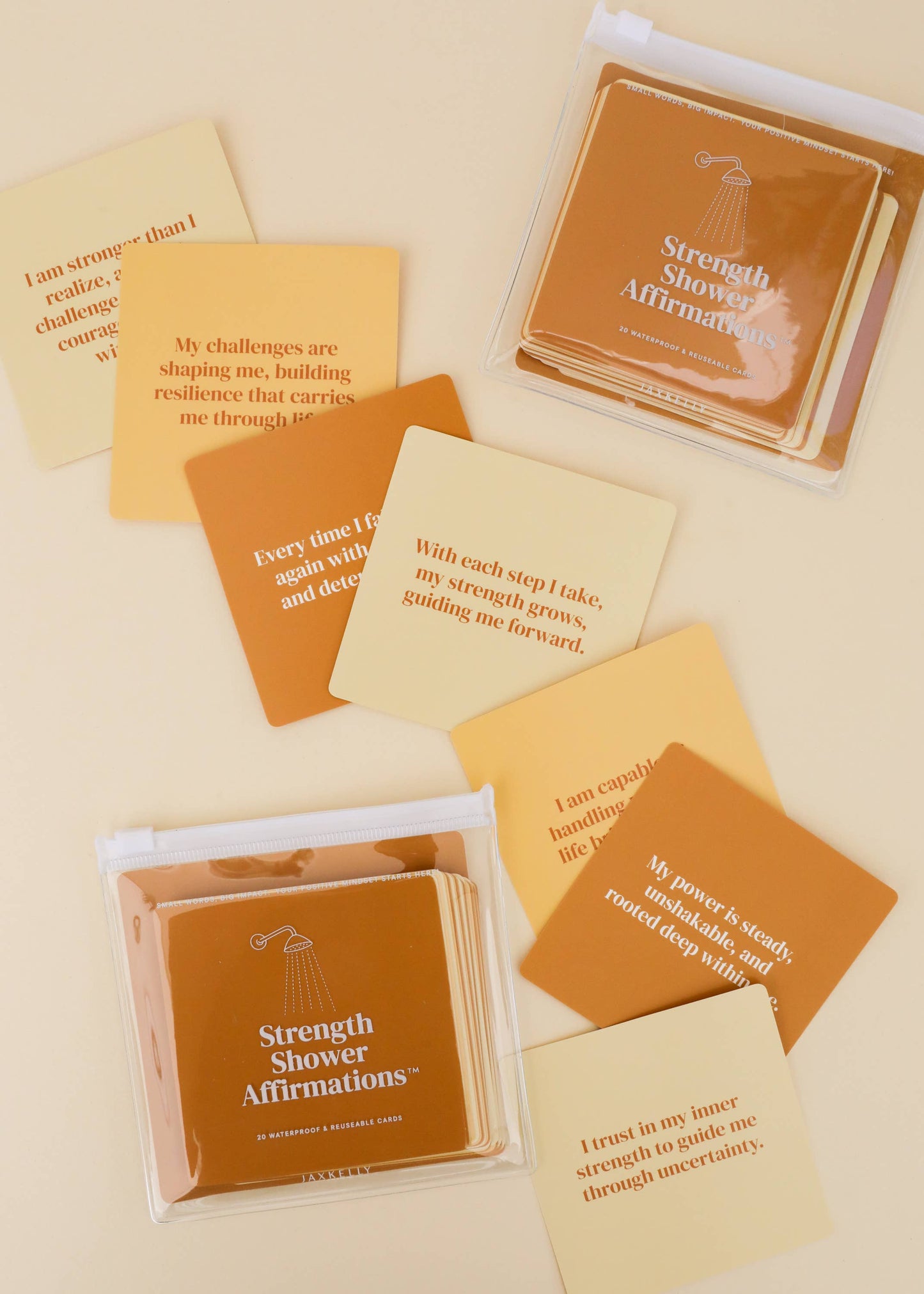 JAX Shower Affirmation™ Display Cards - Strength