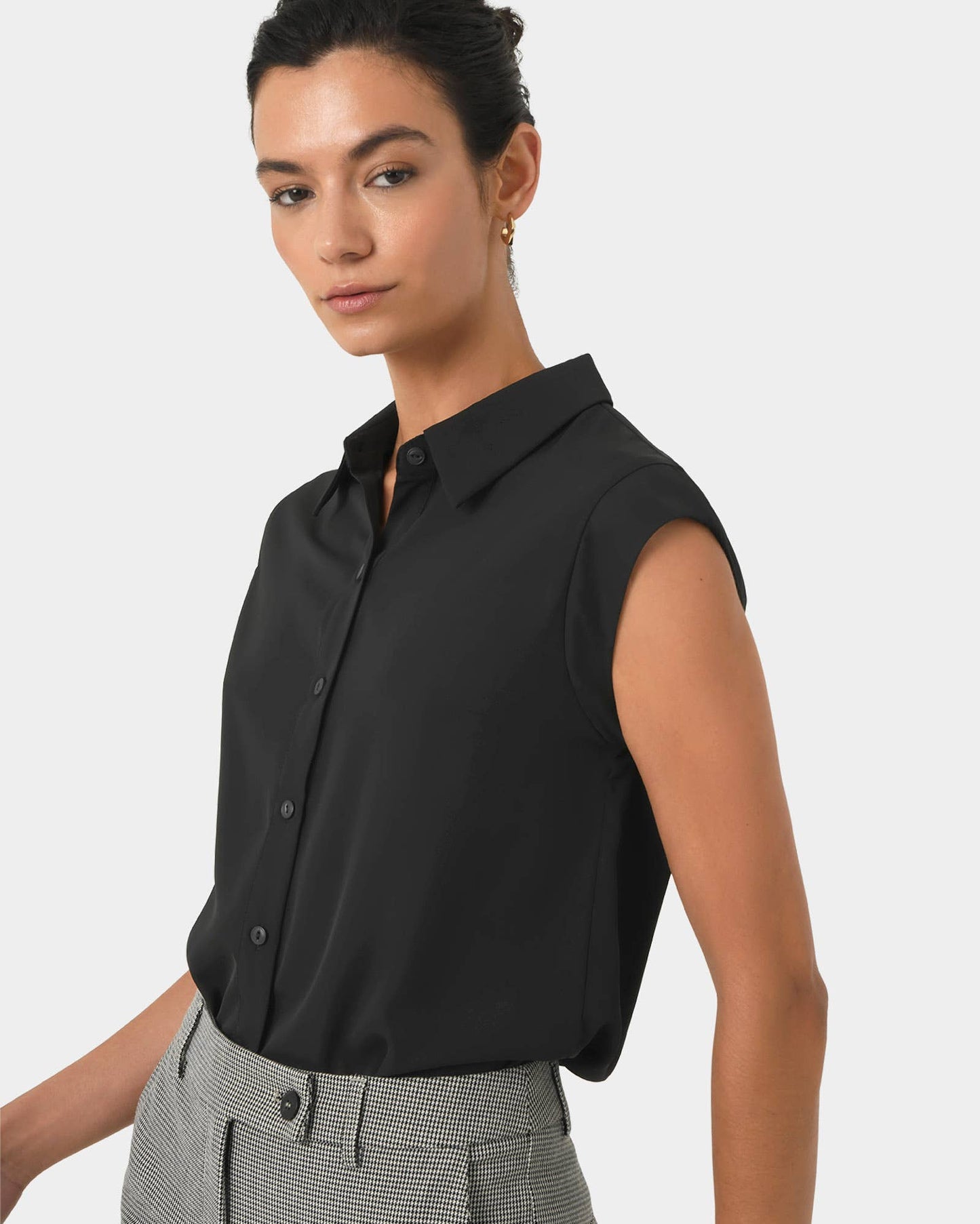 Forcast Women's Katerina Cap Sleeve Shirt