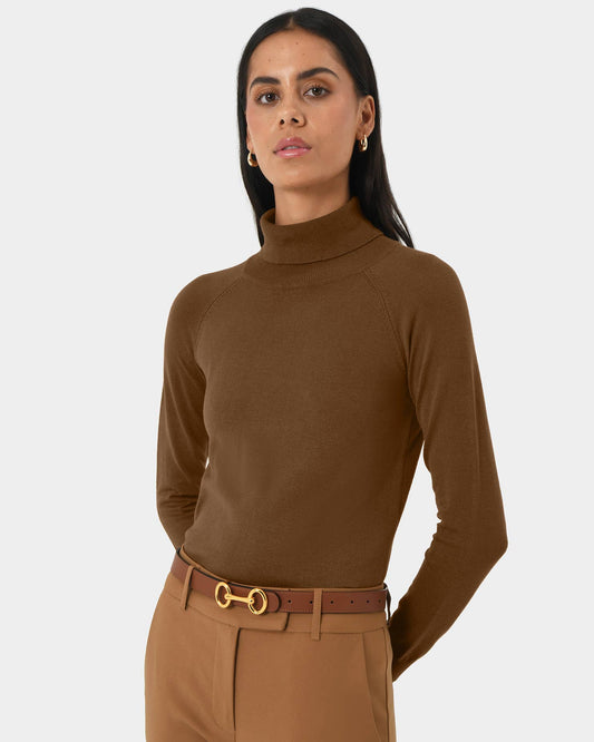 Forcast Women's Clarisse Turtleneck Sweater Jumper