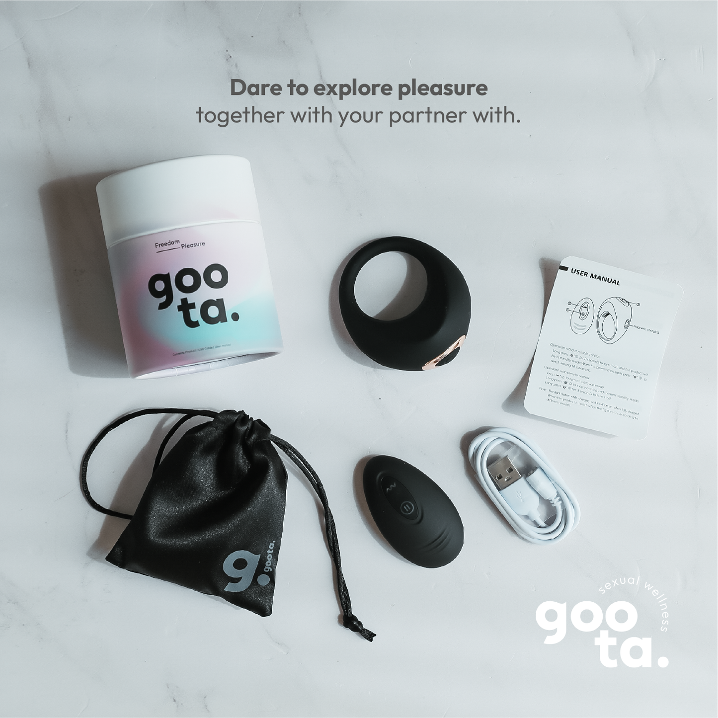 Goota Cock Ring, Clitoral Stimulator, sex toy for couples