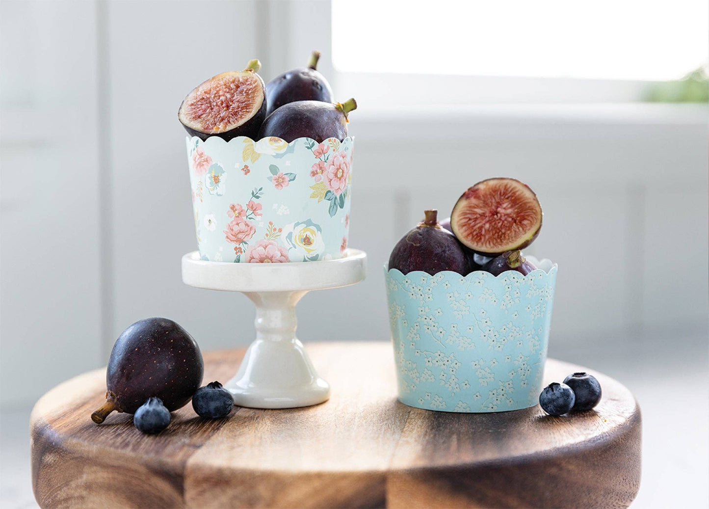 Fabric Floral Food Cups