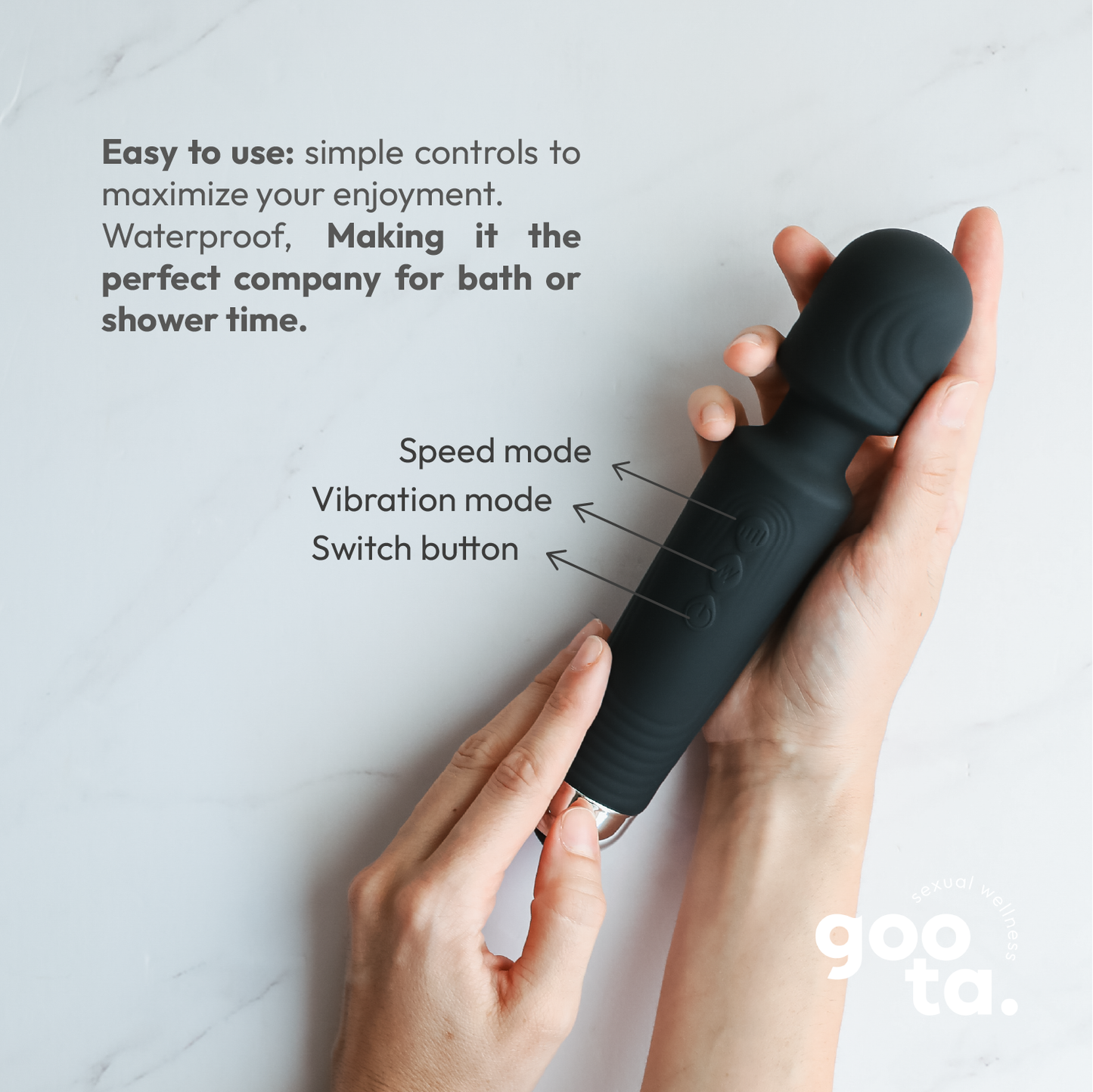 Goota Clitoris Stimulator, Wand Vibrators for Woman, Adult Toy