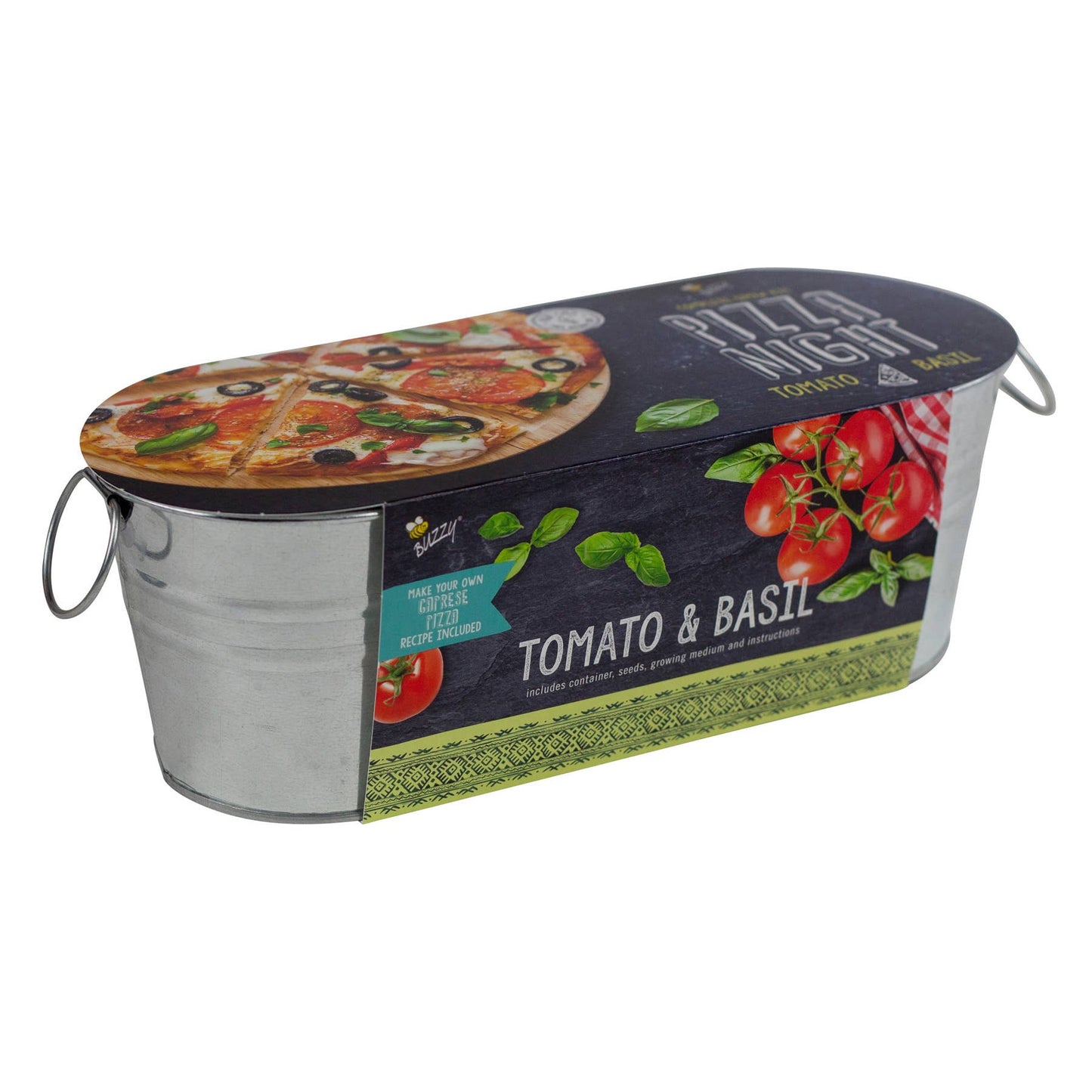 Buzzy Pizza Night Grow Kit | Windowsill Herb Kit | Organic Herbs