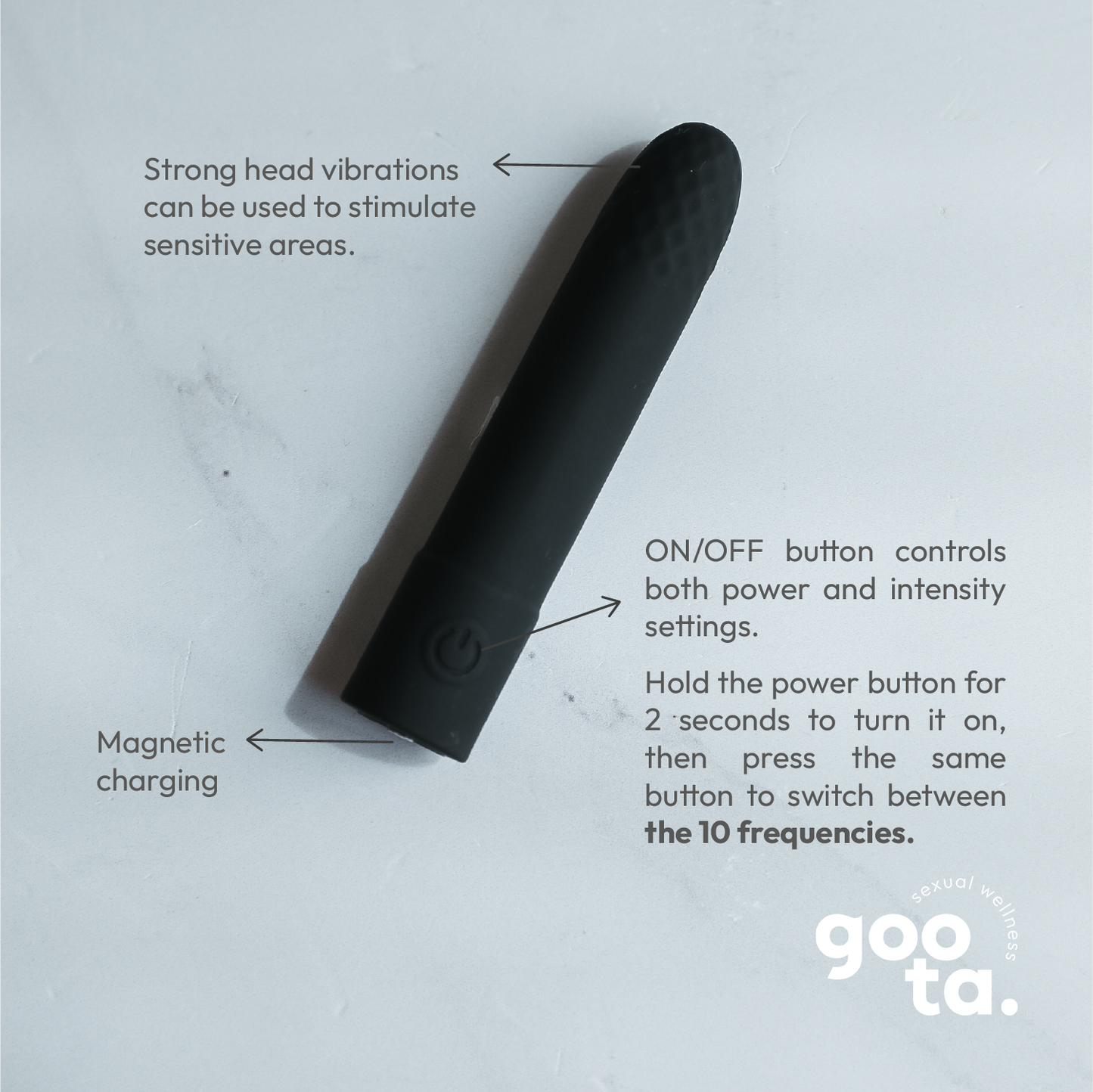Goota Bullet Vibrator for Women - Mini Vibrator sextoy