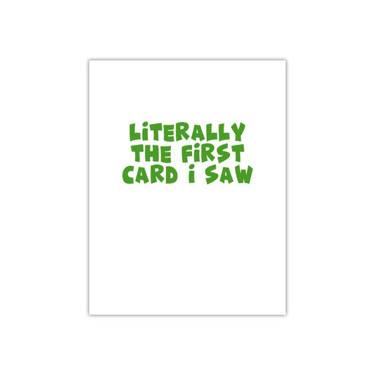 Literally the first card I saw