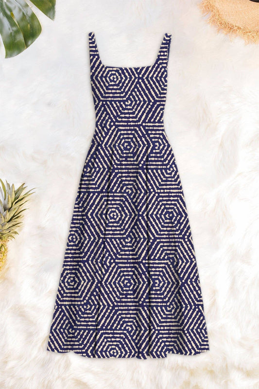 Averie Dilla Pleated Midi Dress