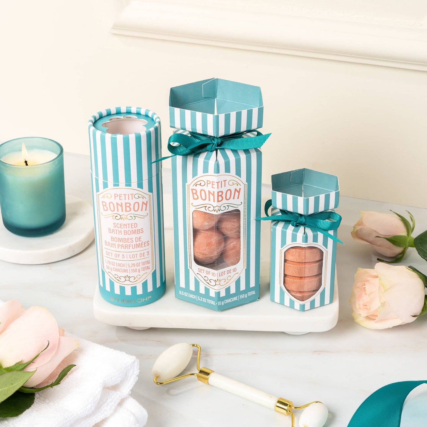 Studio Oh Petit Bonbon Dreamy Teal Bath Bombs