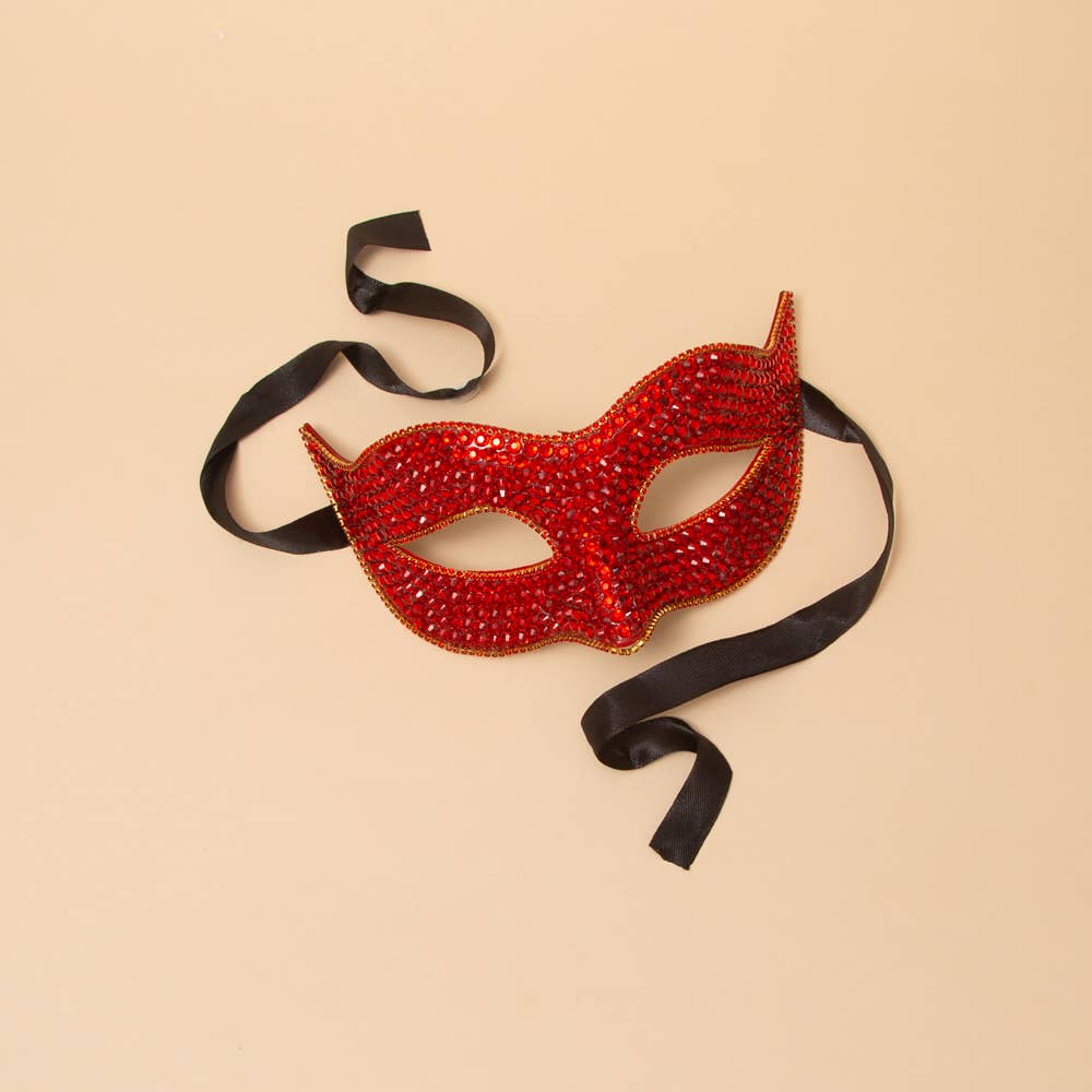 Sophia Rhinestone Fashion Mask